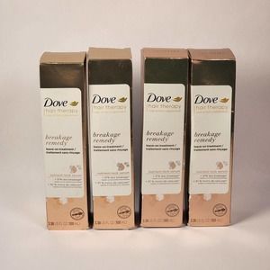 Pack of‎ 4 Dove Hair Therapy Breakage Remedy Leave-On Treatment Serum 3.38oz NEW